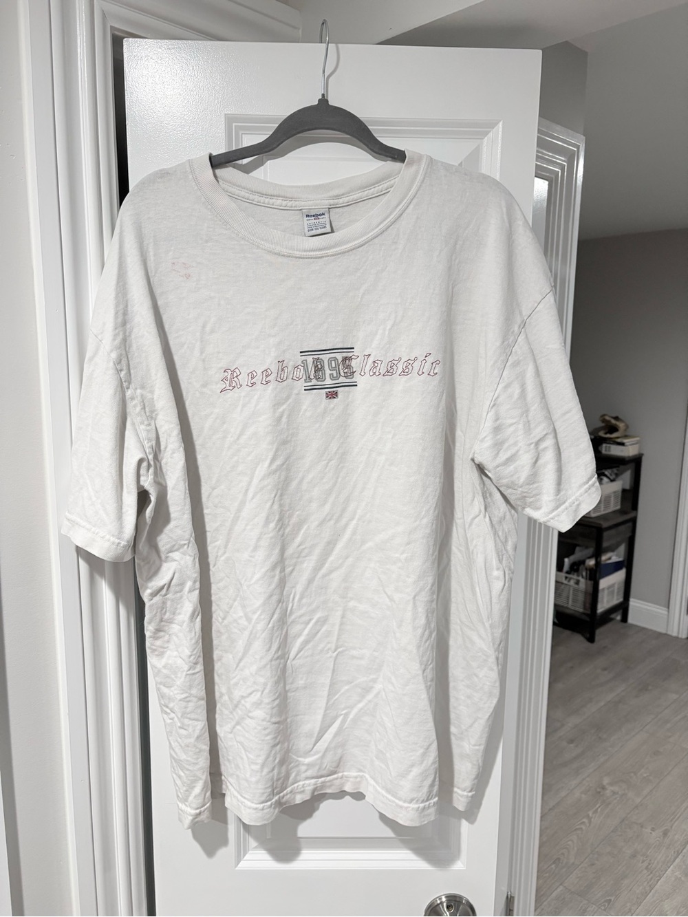 Reebok White Classic Graphic Short Sleeve Tee